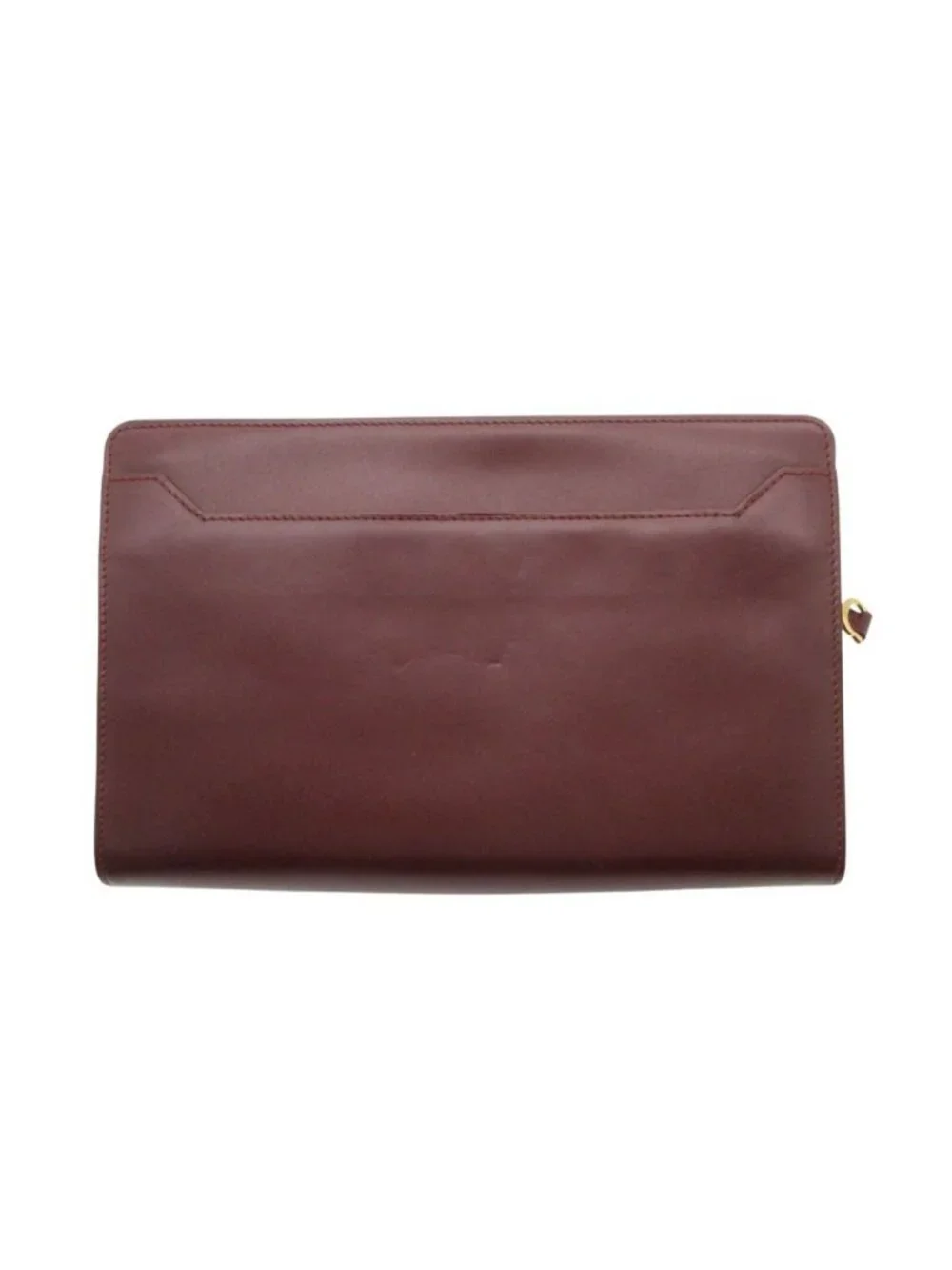 Cartier Clutch Must Line Handbag Vintage Purse Burgundy